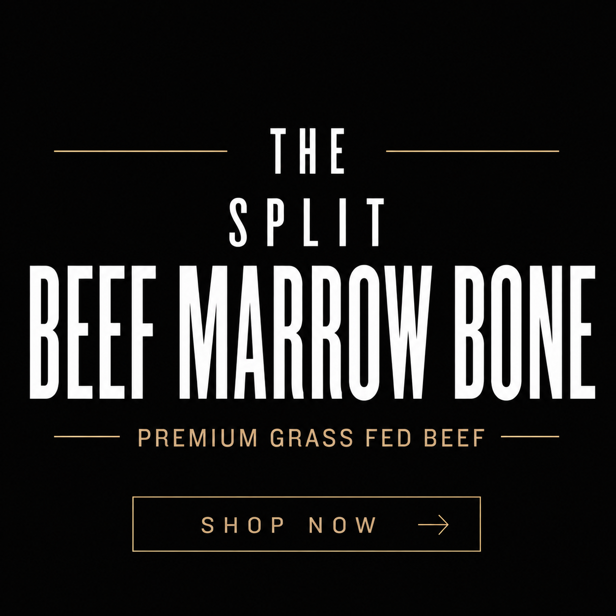 Split Beef Marrow Bones 1kg